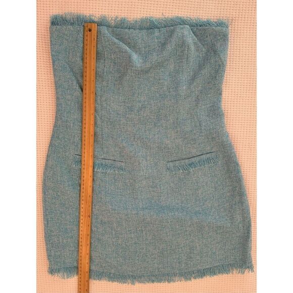 NWT Revolve More to Come Houda Strapless Blue Mini Dress Large - Picture 7 of 10
